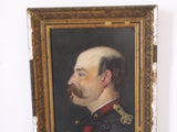 French oil portrait painting of a WWI Military man