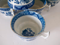 Blue willow coffee or tea cups with saucers booths Set of 8