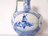 Dutch vintage white and blue delfe pitcher