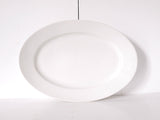 French White ironstone platter  19th c. antique white serving plate serving platter