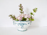 French Soup Tureen ironstone stonewear blue and white ironstone transferrer -Jeanne d'arc living