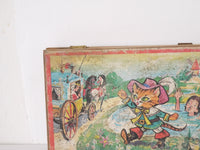 French Antique childrens block puzzle game