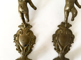 Vintage French Bronze Cherub, Angel sconces / wall sconces  Shabby Chateau Chic, Retro French Country Decor