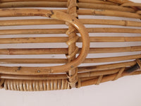 Vintage rattan danish modern table basket decoration MCM
