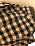 French vintage curtains buffalo check black and ivory gingham