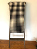 French vintage curtains buffalo check black and ivory gingham