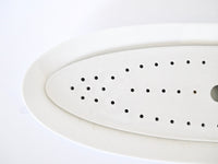 French White ironstone fish platter 19c. with drainage insert XTRA large and long