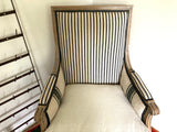 French Bergere Chair Neoclassical Vintage Provincial LXVI