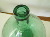 XL size Antique French Green Demijohn Carboy/Dame jeanne Wine Bottle green