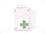 French First Aid Kit green tin box