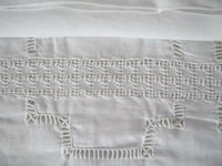 French tablecloth linen handmade table linen hand embroidered table for six